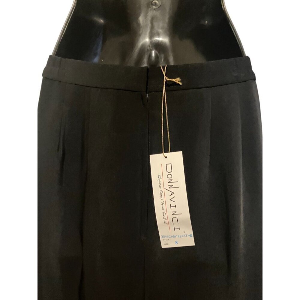 NWT Vintage Donna Vinci Skirt 8 Maxi Ostrich Feather Goth Witch Evening Cocktail - Picture 8 of 12